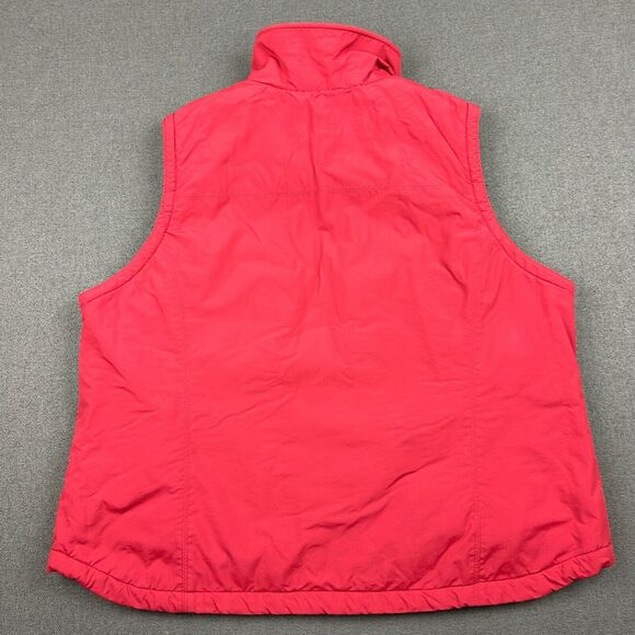 Vintage L.L. Bean Vest Women's 2X Red Fleece Lined Plus Size Nylon‎ Full Zip - Picture 5 of 7